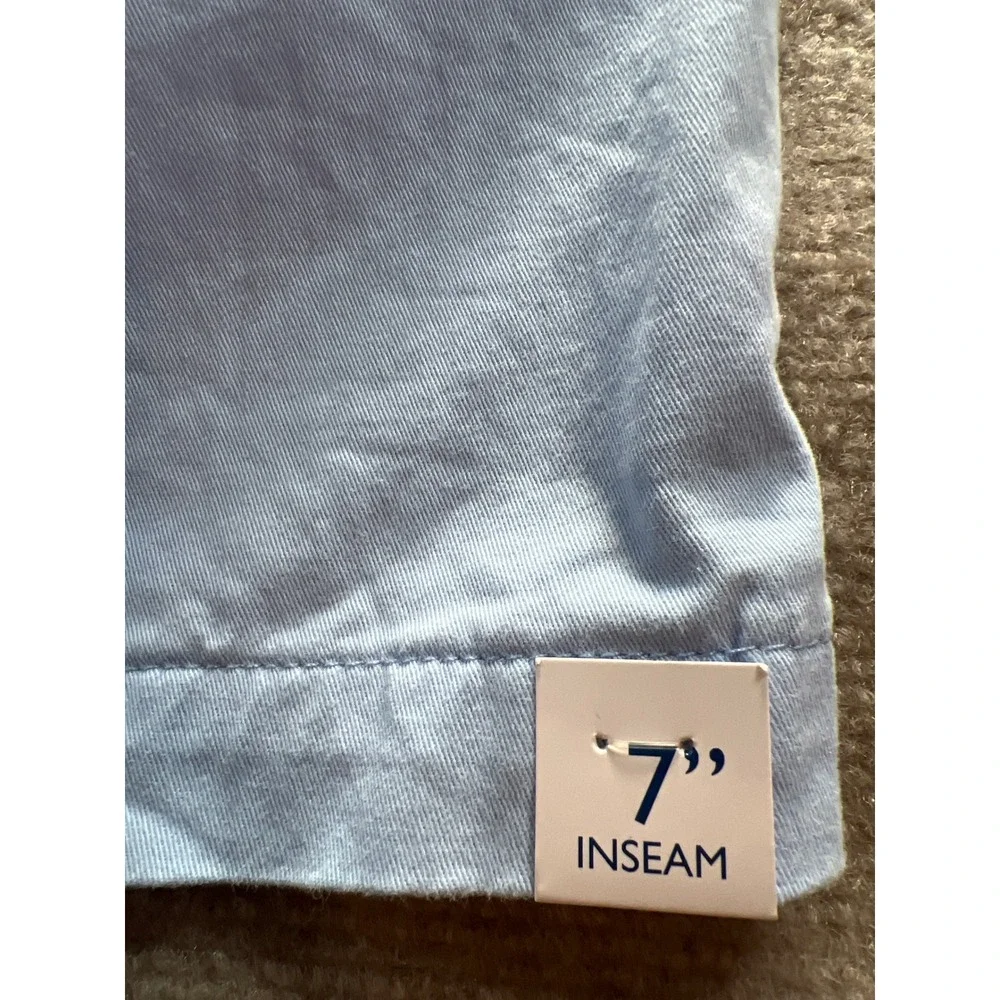 Saddlebred Mens Comfort Flex 7 Inseam Flat Front Shorts Jazz Blue Size 36 NWT